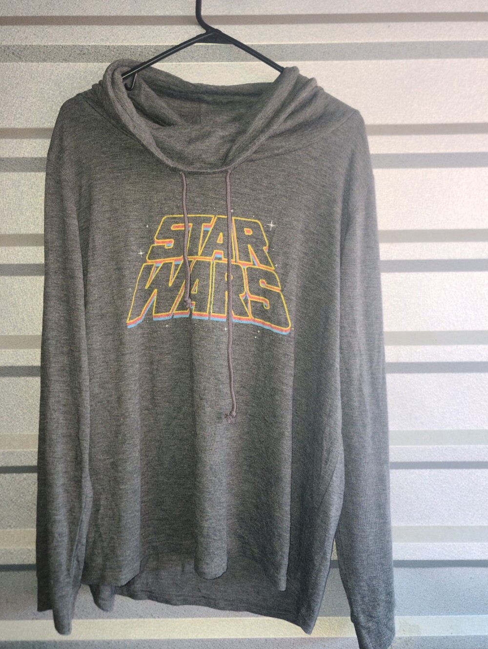 Star Wars Dark Gray Hoodie with Multicolor Logo